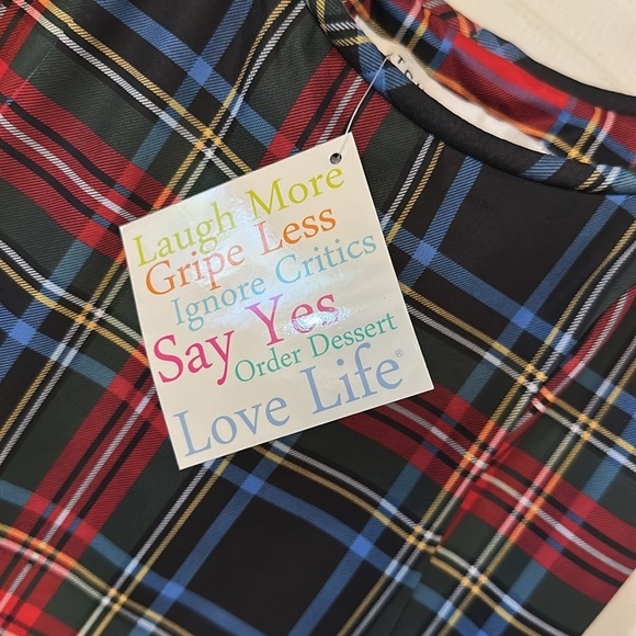 NWT Women’s Gretchen Scott Plaid Sweets Shoulder Tie Dress - Duke of York Size S - Picture 6 of 12